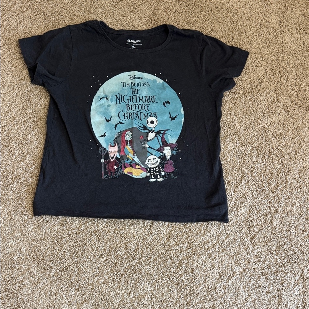Disney Charcoal Gray Kids T-Shirt - The Nightmare Before Christmas